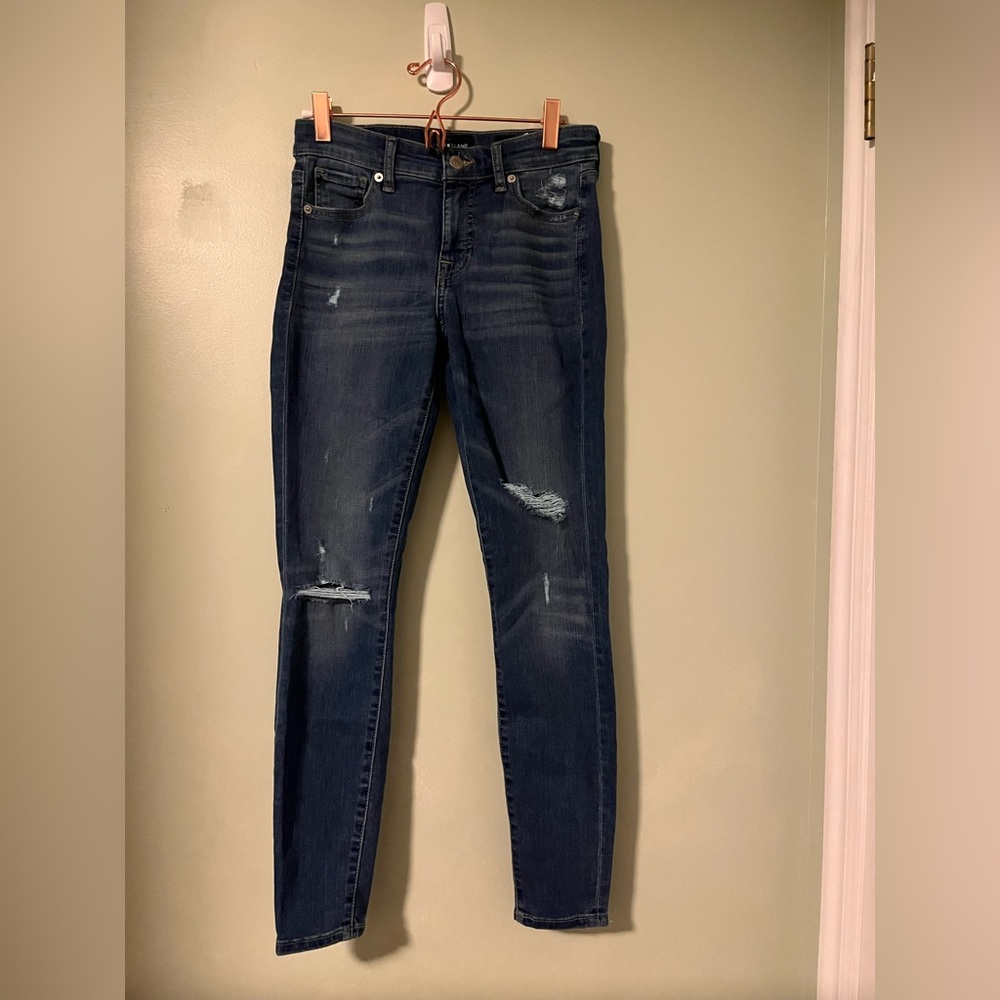Distressed Lucky Brand Ava Super Skinny Jeans